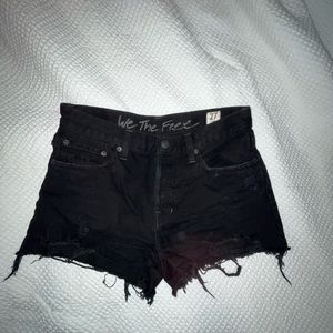 Free people denim shorts